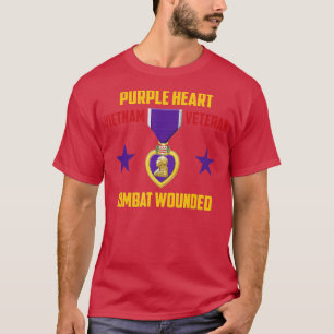 Lila Heart Vietnam Veteran T-Shirt