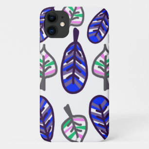 Lila helle Pastellfarbe Blätter iPhone 11 Fall Case-Mate iPhone Hülle