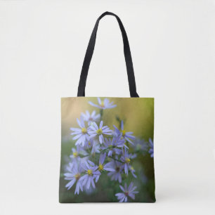 Lila Herbst-Aster-BlumenWildblume-Taschen-Tasche