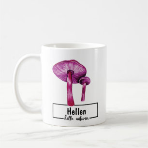 Lila Herbst Mushroom Kaffeetasse