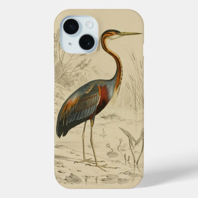 Lila Heron Tracks Edouard Print Case-Mate iPhone Hülle (Rückseite)