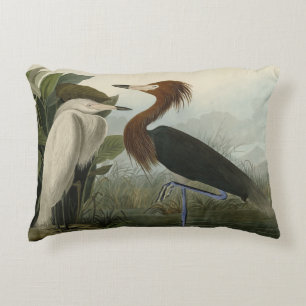 Lila Heron - von Audubons Vögeln Amerikas Dekokissen