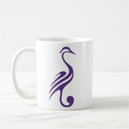 Lila Herons-Tasse Kaffeetasse