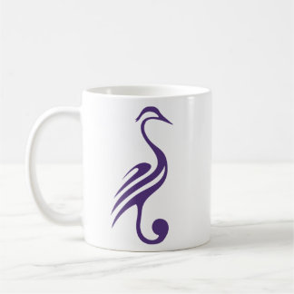 Lila Herons-Tasse Kaffeetasse