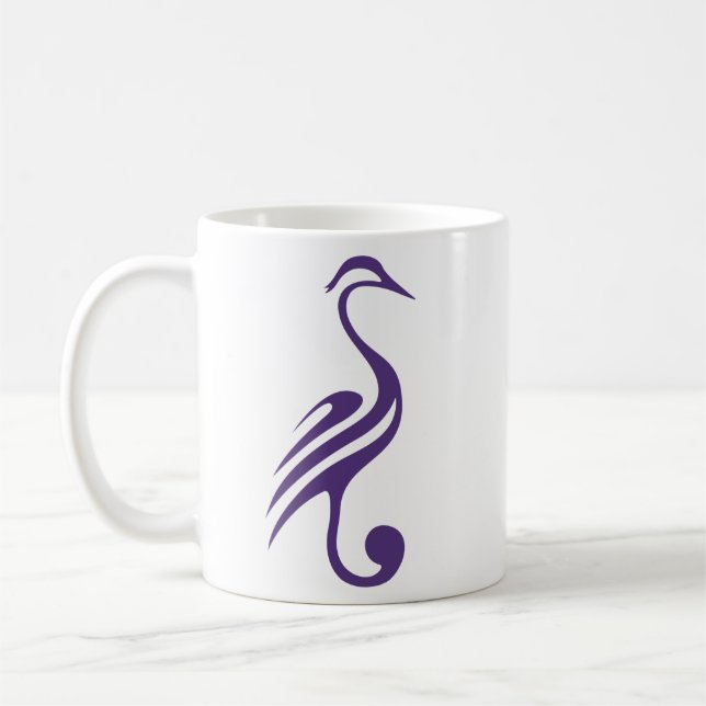 Lila Herons-Tasse Kaffeetasse (Links)
