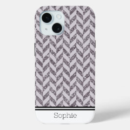 Lila Herringbone Custom Samsung Case-Mate iPhone Hülle