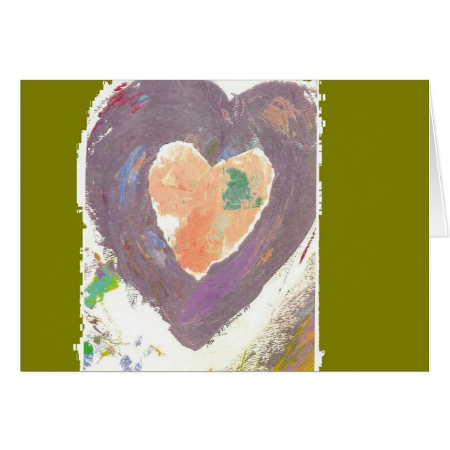 lila Herz (Vorderseite (Horizontal))