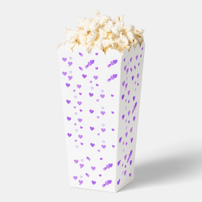 Lila Herz Cluster Popcorn Geschenkschachtel (Geplatzt)