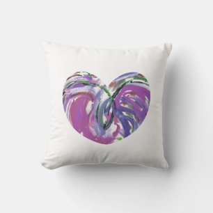 Lila Herz des Joy Pillow Kissen