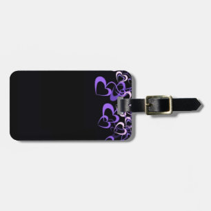 Lila Herz-Gepäck-Umbau Gepäckanhänger