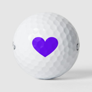 Lila Herz Golfball