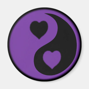 Lila Herz Magnet
