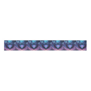Lila Herz Ripsband