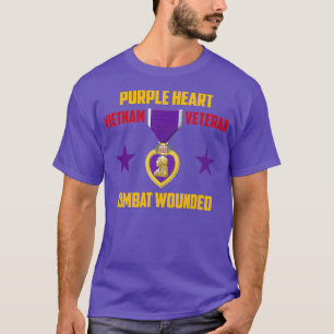 Lila Herz Vietnam Veteran Freiheit T-Shirt