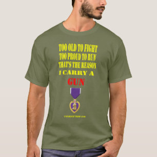 LILA HERZ, ZU ALT ZUM KAMPF, ZU STOLZ, UM ZU LAUFE T-Shirt
