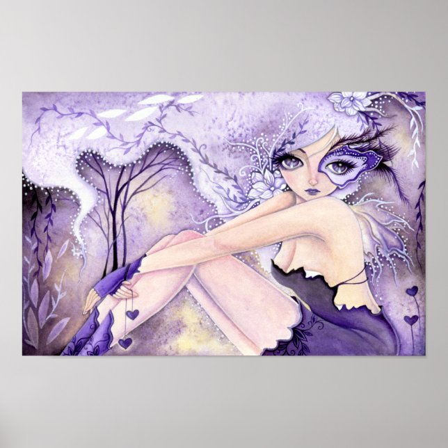 Lila Herzen - BIG Print Poster (Vorne)