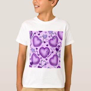 Lila Herzen T-Shirt