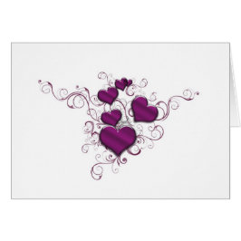 Lila Herzen und Band miteinander verbunden