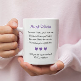 Lila Herzen werden Sie mein Foto sein Kaffeetasse