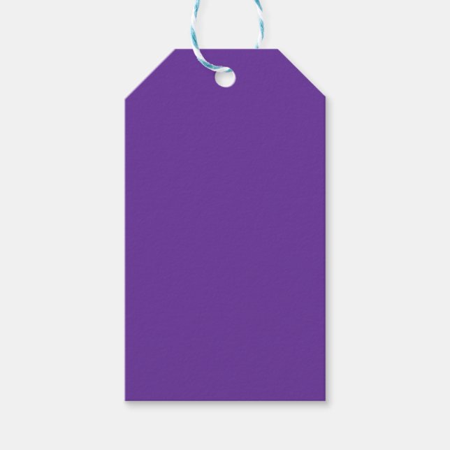 Lila Herzfarbe Geschenkanhänger (Vorderseite)