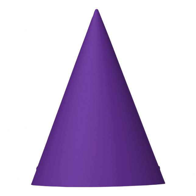 Lila Herzfarbe Partyhütchen (Vorderseite)