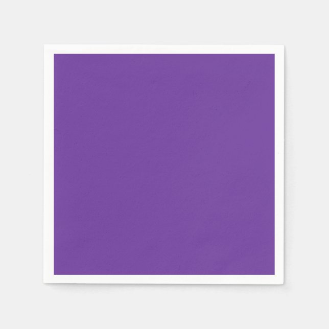 Lila Herzfarbe Serviette (Vorderseite)