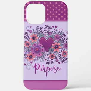 Lila Herzfunktion Case-Mate iPhone Hülle