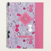 Lila Herzkatzen des mittleren Jahrhunderts