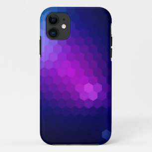 Lila hexagonale nahtlose Grafik iPhone 11 Hülle