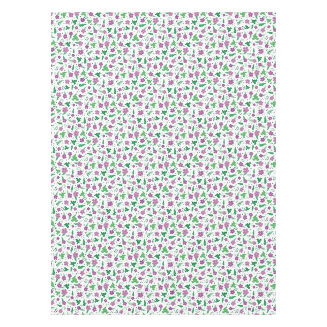 Lila Hibiskus Tischdecke (Vorderseite)