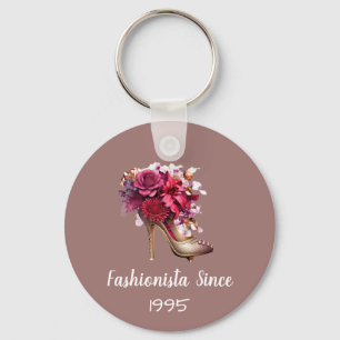 Lila High Heel Fashionista Schlüsselanhänger