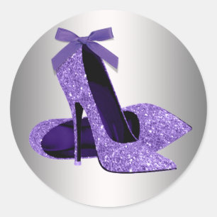 Lila High Heel Schuh Aufkleber