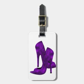 Lila High Heels Gepäckanhänger