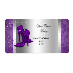 Lila High Heels Silber Event Party