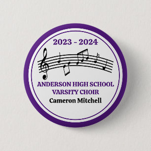Lila High School Chor Custom Keepake Button