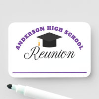 Lila High School Wiedersehen Personalisiert Name T