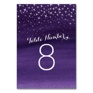 Lila Himmel Hochzeitsfeiern Tischnummern