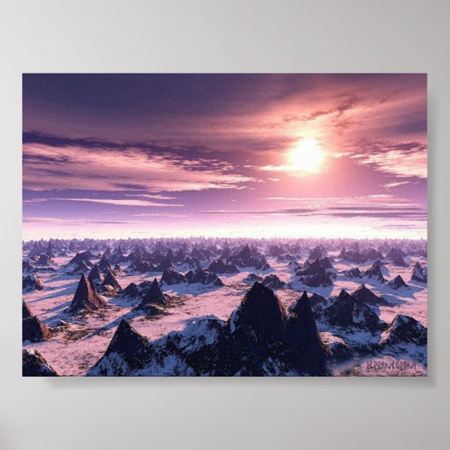 Lila Himmel Poster (Vorne)