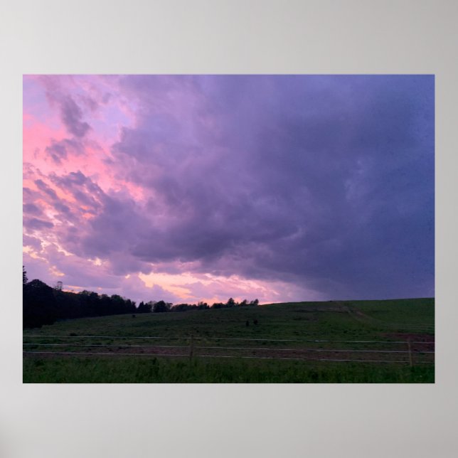 Lila Himmel Poster (Vorne)