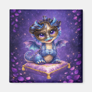 Lila Himmels Fantasie-Drache-Magnet Magnet