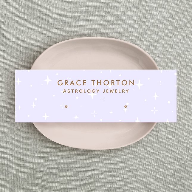 Lila Himmelsstars-Gestütskarte Mini Visitenkarte (Von Creator hochgeladen)