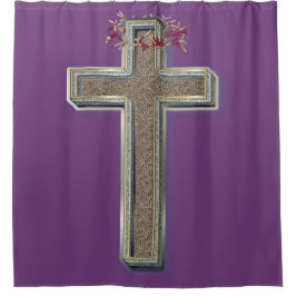 Lila Hintergrund des Duschvorhangs Duschvorhang