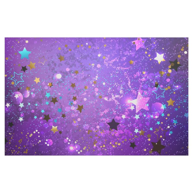 Lila Hintergrund mit Sternen Stoff (Yard (91,4 cm))