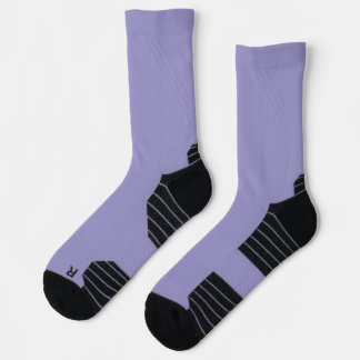 Lila Hochleistungs-Crew-Socken Socken
