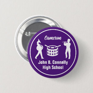 Lila Hochschule - Marschband Personalisiert Button