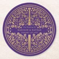 Lila Hochzeit des Königlichen Mittelalters