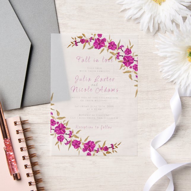 Lila Hochzeit des Wilden Trumpeten Weingarten (Hochzeit)