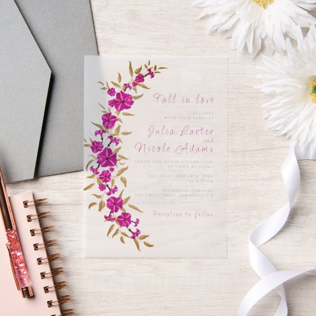 Lila Hochzeit des Wilden Trumpeten Weingarten (Hochzeit)