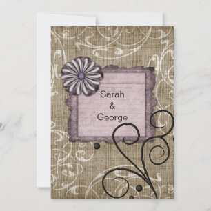 lila Hochzeit Vielen Dank Dankeskarte