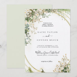 Lila Hochzeit von Florals Bridgerton Einladung